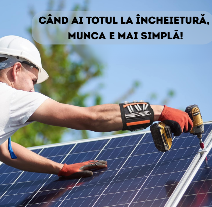 Brățara Magnetică pentru Unelte: Cu mâinile libere, munca e mai ușoară